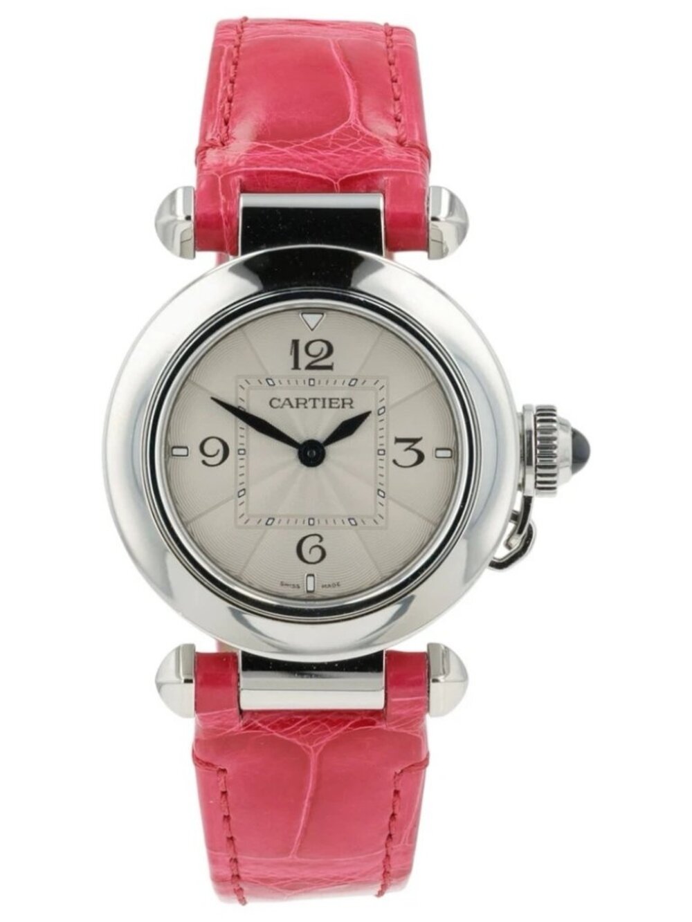 Cartier Pasha Silver Dial Steel 27mm Quartz Women’s WSPA001